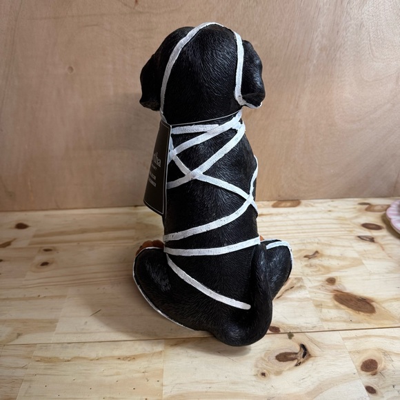 Halloween Martha Stewart Black Dog Mummy Resin Figurine Statue Prop 10" - Picture 4 of 6